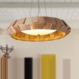 Moderne moderne træ pendellampe