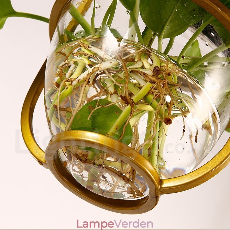 Traditionel klassisk enkelt lys glas pendel lys