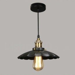 Sort metal vintage pendel