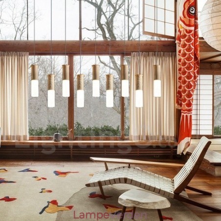 Modern Contemporary 9 Light Wooden Pendel Light Modern Contemporary 9 Light Wooden Pendel Light
