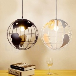 Country Vintage Globe Metal Pendel Light