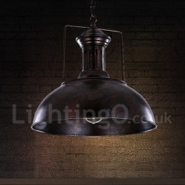 Sort Country Vintage Metal Pendel