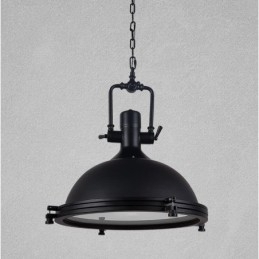 Sort vintage metal pendel