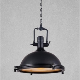 Sort vintage metal pendel