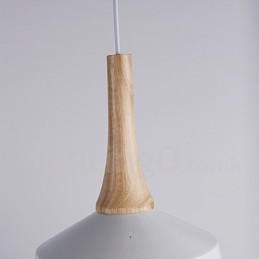 Moderne moderne træ metal pendel