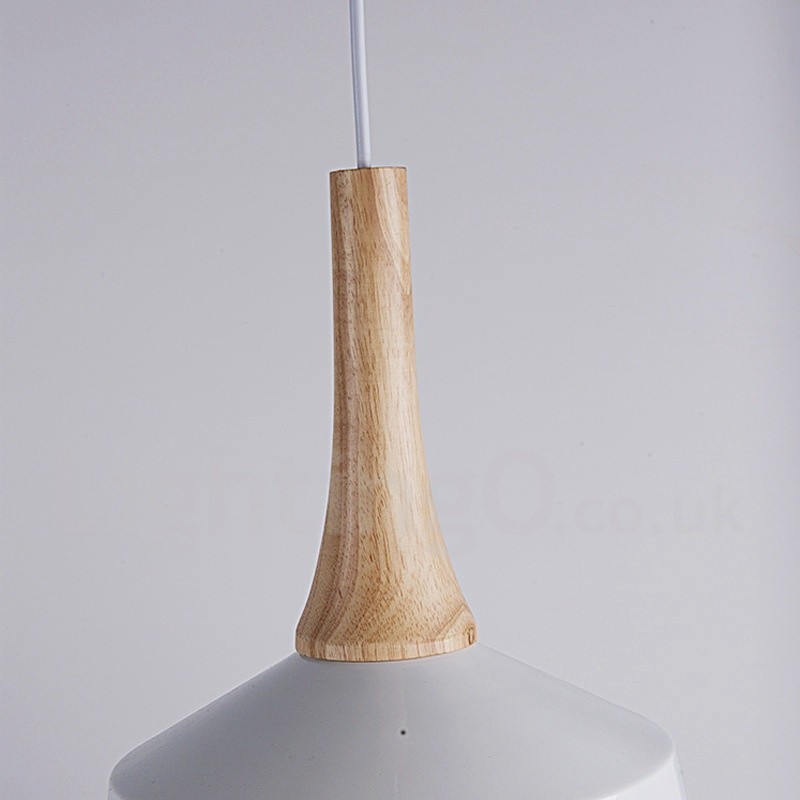 Moderne moderne træ metal pendel