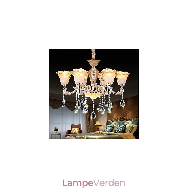 Europæisk stil Retro Crystal Pendel lampe Americange lampe