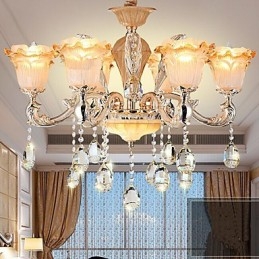 Europæisk stil Retro Crystal Pendel lampe Americange lampe