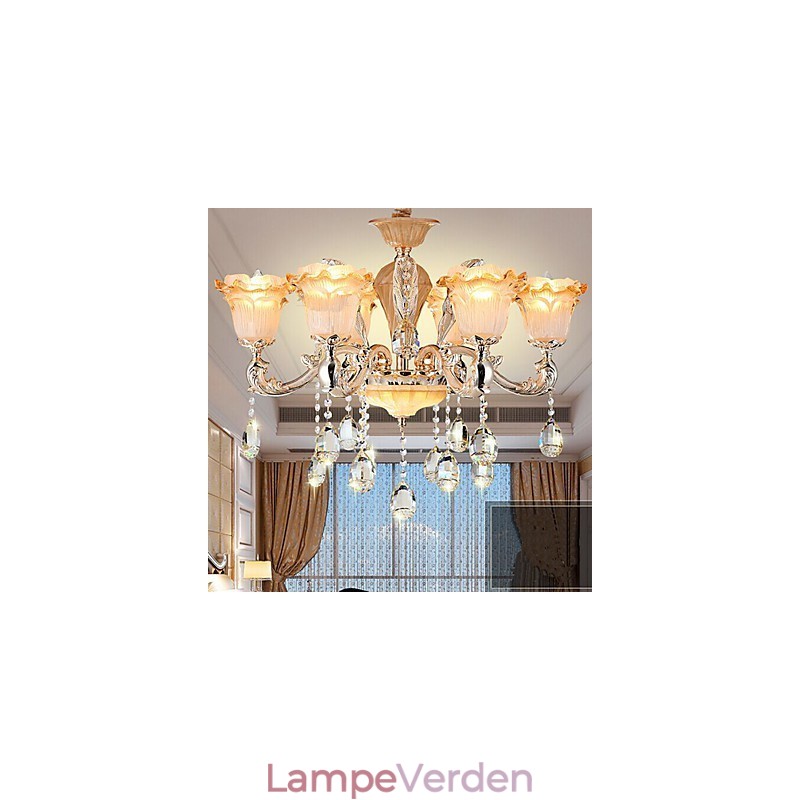 Europæisk stil Retro Crystal Pendel lampe Americange lampe