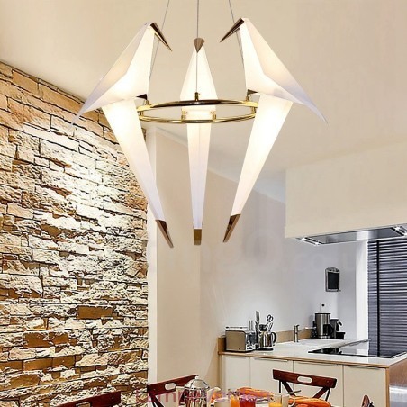 Modern Contemporary Paper Crane 3 Light Pendel Light Modern Contemporary Paper Crane 3 Light Pendel Light