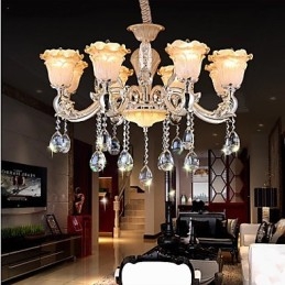 Europæisk stil Retro Crystal Pendel lampe Americange lampe