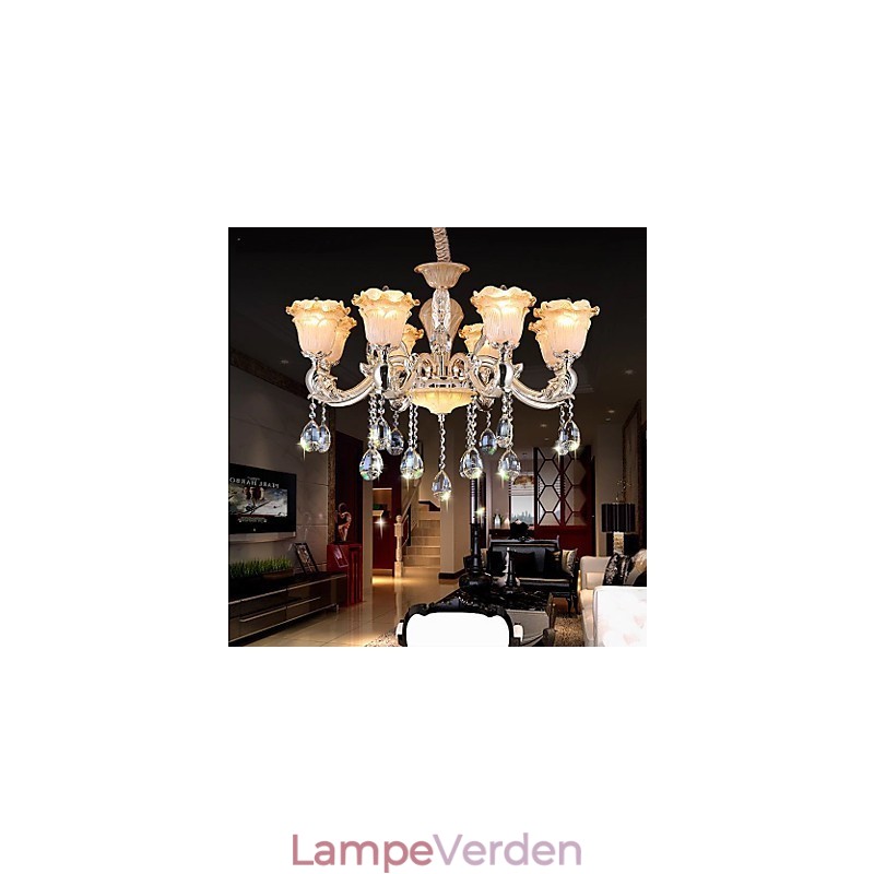 Europæisk stil Retro Crystal Pendel lampe Americange lampe