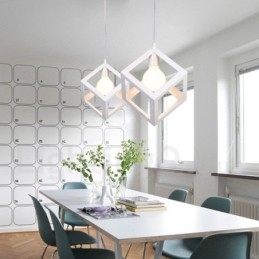 Moderne moderne multifarver metal 1 lys pendellampe