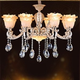Europæisk stil Retro Crystal Pendel lampe Americange lampe