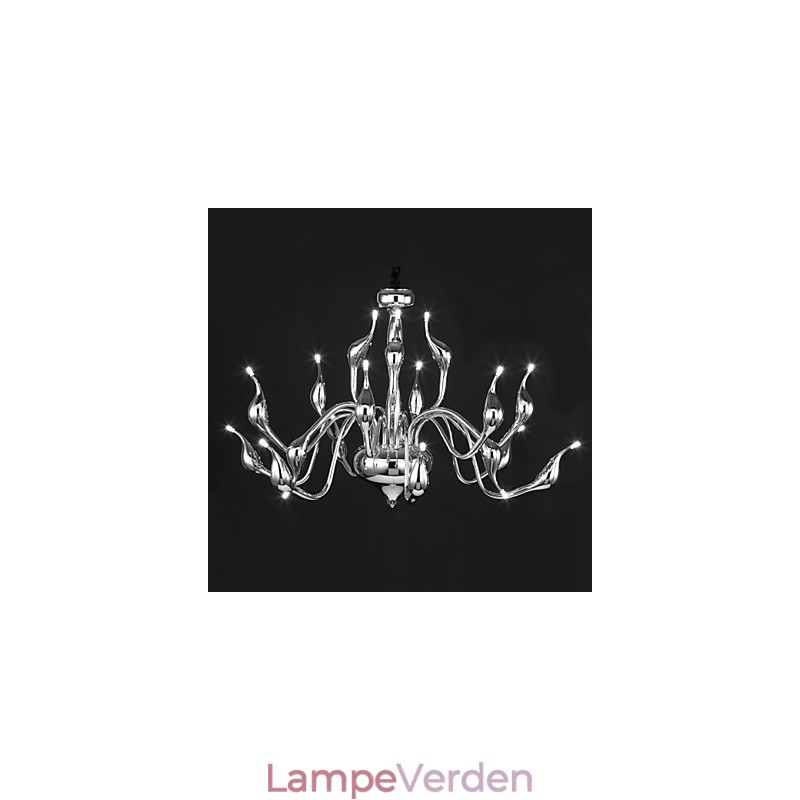 Moderne Lysekrone Light 18 Lights G4 Chrome Finish