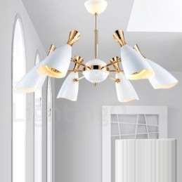 Moderne moderne 6-lys lysekronelampe