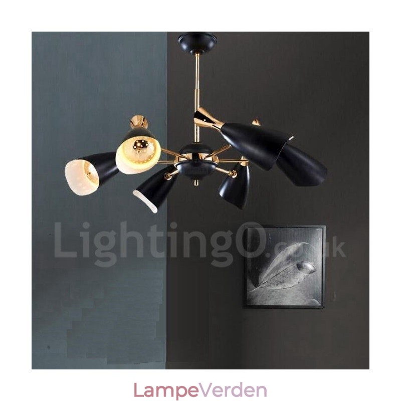 Moderne moderne 6-lys lysekronelampe