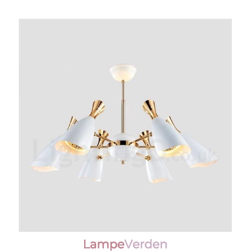 Moderne moderne 6-lys lysekronelampe