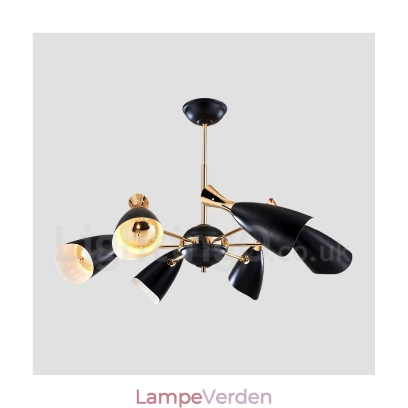 Moderne moderne 6-lys lysekronelampe