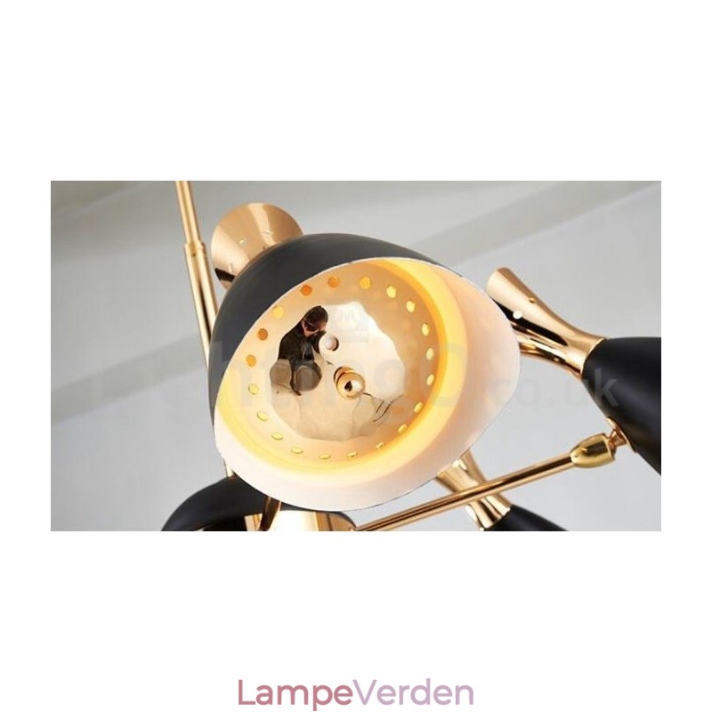 Moderne moderne 6-lys lysekronelampe