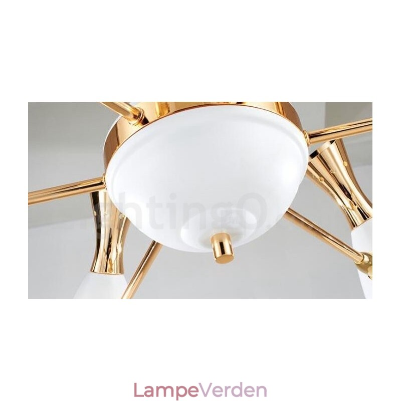 Moderne moderne 6-lys lysekronelampe