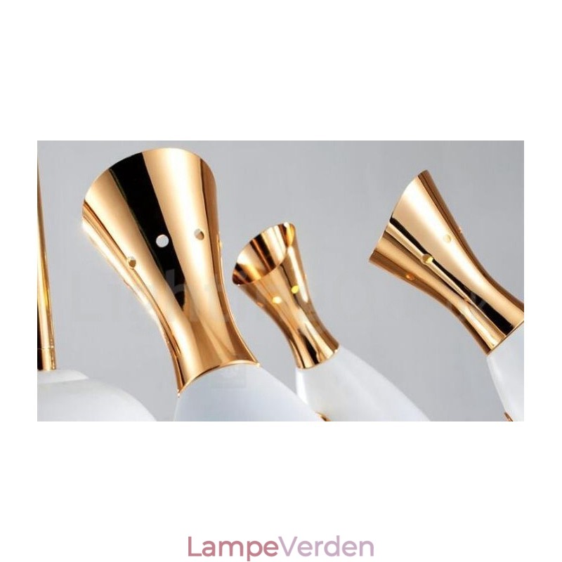 Moderne moderne 6-lys lysekronelampe