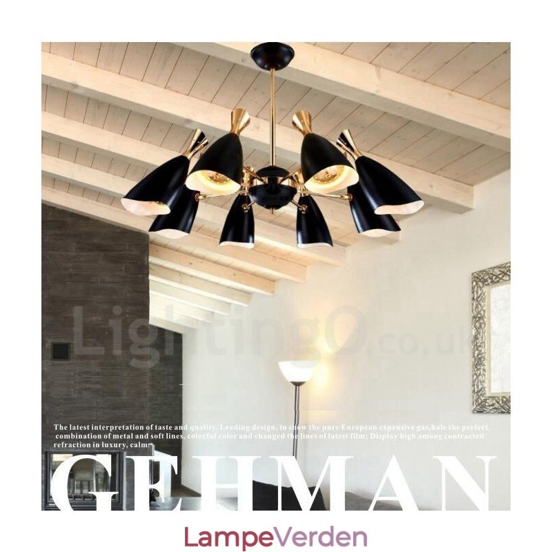 Moderne moderne 8 lys lysekronelampe