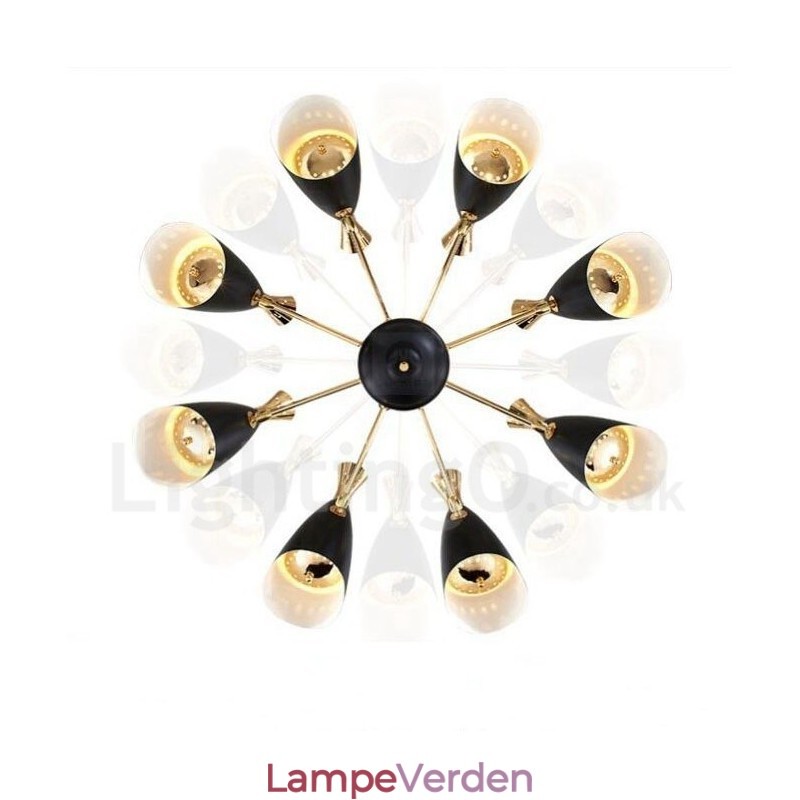 Moderne moderne 8 lys lysekronelampe