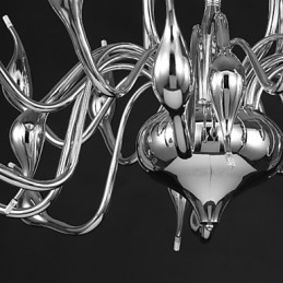 Moderne Lysekrone Light 18 Lights G4 Chrome Finish