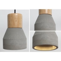 Single Light Modern Contemporary Wood Concrte Pendel Light