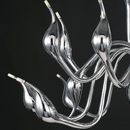 Moderne Lysekrone Light 18 Lights G4 Chrome Finish
