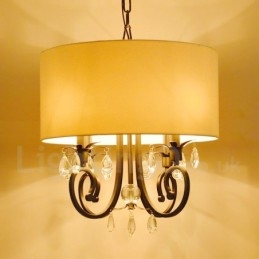 Rustik Lodge Metal Drum Pendel Light