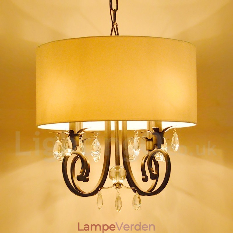 Rustik Lodge Metal Drum Pendel Light