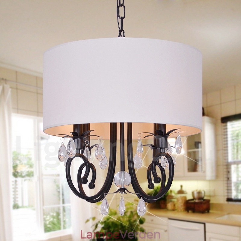 Rustik Lodge Metal Drum Pendel Light