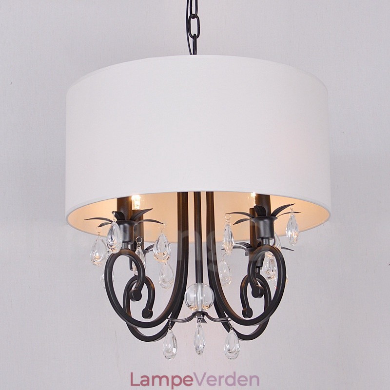 Rustik Lodge Metal Drum Pendel Light