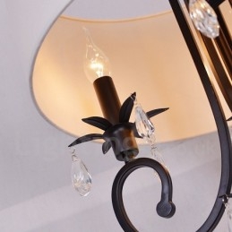 Rustik Lodge Metal Drum Pendel Light