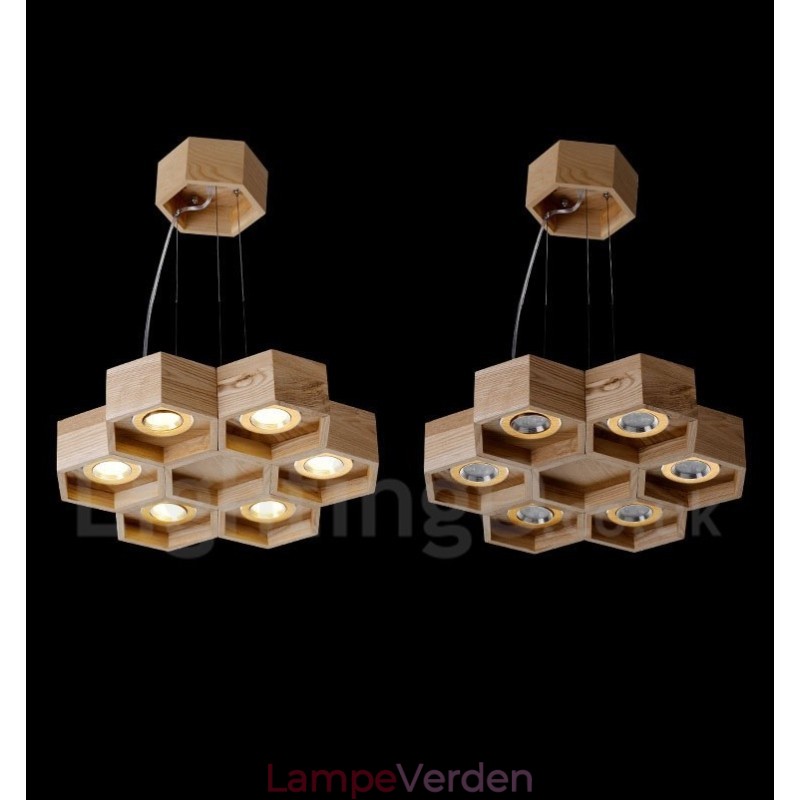 6 Lys træ Moderne moderne pendel