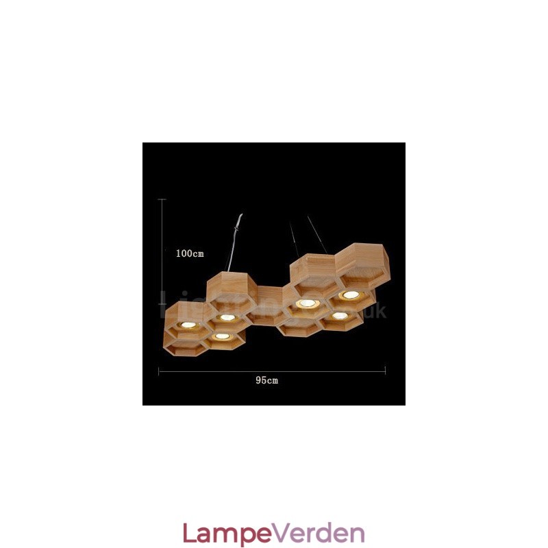 6 Lys træ Moderne moderne pendel