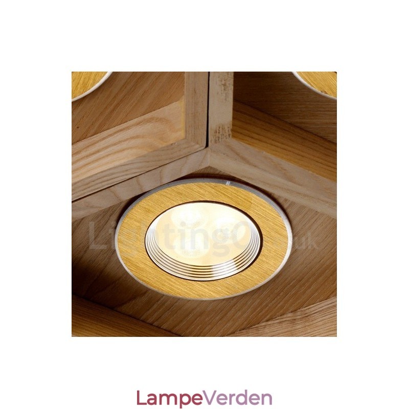 6 Lys træ Moderne moderne pendel