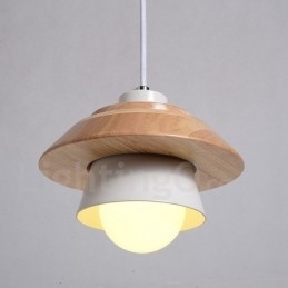 Metal Wood 1 Light Pendel