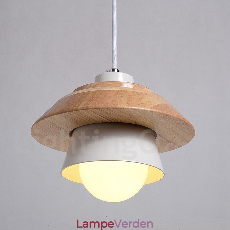 Metal Wood 1 Light Pendel