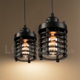 1 lys retro vintage kobber pendel