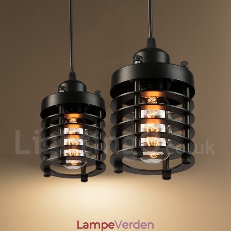 1 lys retro vintage kobber pendel