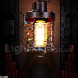 1 lys retro vintage kobber pendel