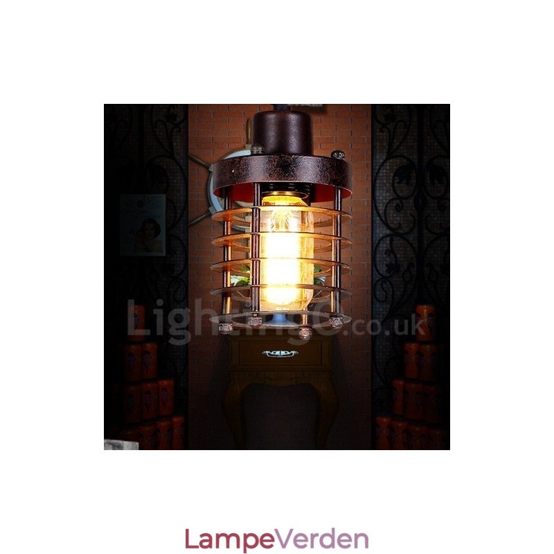 1 lys retro vintage kobber pendel