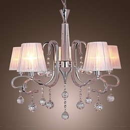 Moderne moderne krystal galvaniseret lysekrone