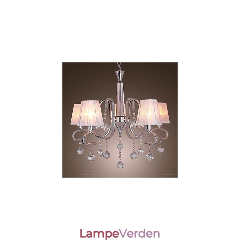 Moderne moderne krystal galvaniseret lysekrone