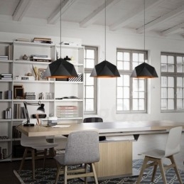 Sort 1 lys moderne moderne pendel