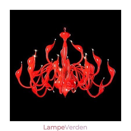 Moderne lysekrone lys 24 lys G4 rød maleri Moderne lysekrone lys 24 lys G4 rød maleri