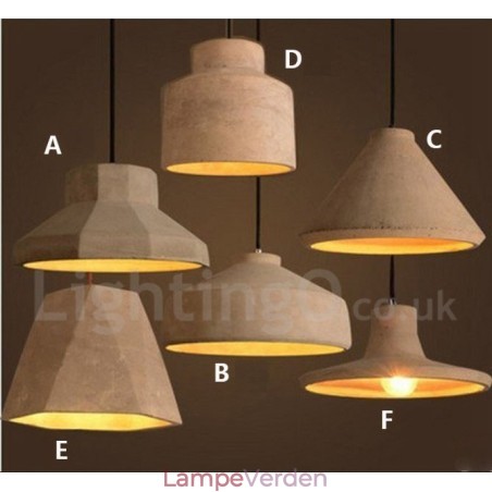 Moderne moderne Concrte enkelt lys pendel Moderne moderne Concrte enkelt lys pendel